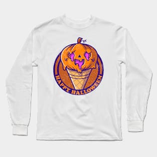 happy halloween ice cream Long Sleeve T-Shirt